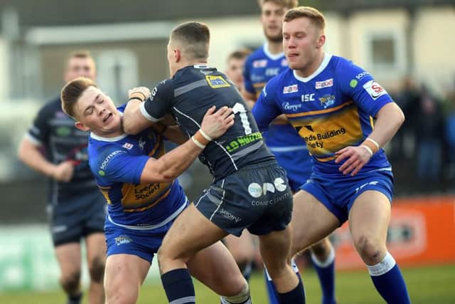 Featherstone's Kiedan Hartley.