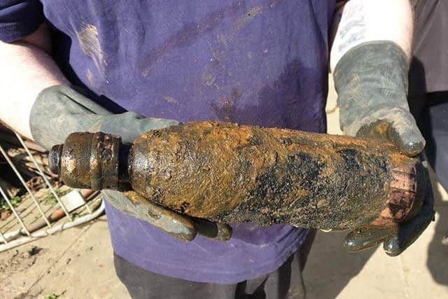 Dave and Ian found the unexploded bomb