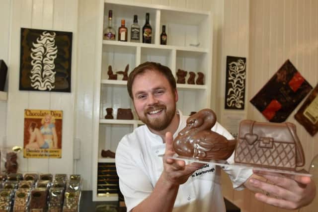 Alex Grant from Crofts Chocolates in Scarborough