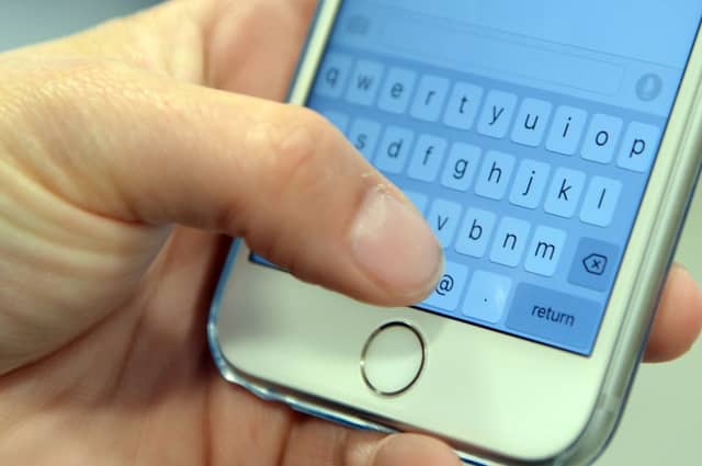 stock - mobile phone text - texting