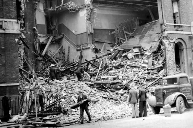 Ranks flour mill in Hull which was destroyed May 7-11 in 1941