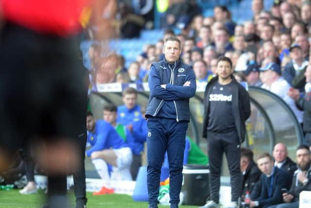 Millwall boss Neil Harris has defended his sides celebration at Elland Road.