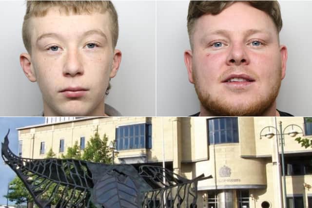 Michael Webster, 28, of Wakefield Road and Byron Kiloh, 19, of Broadstone Way, Holmewood, Bradford were jailed for a shooting in Bradford. Photo credit: West Yorkshire Police.