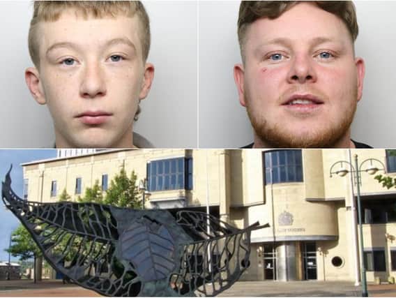Michael Webster, 28, of Wakefield Road and Byron Kiloh, 19, of Broadstone Way, Holmewood, Bradford were jailed for a shooting in Bradford. Photo credit: West Yorkshire Police.