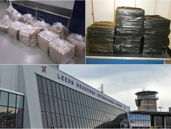 A man who was caught smuggling four suitcases of cigarettes at Leeds Bradford Airport has been jailed. Photo credit: HMRC.