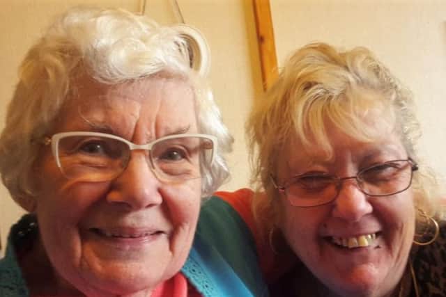 Christine Nelligan, with Rothwell & District Live at Home project worker,
Christine Darbyshire. The scheme was one of 50 to receive funding from Time to Shine. Picture: Time to Shine.