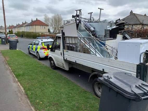 Police in Leeds have seized a drug dealer's car during a clampdown on dodgy scrap metal vans in Leeds. Photo credit: West Yorkshire Police.
