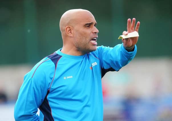 Guiseley  joint manager Marcus Bignot.
