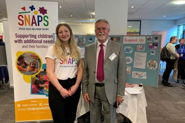 LAUNCH: Chris Eatwell, chair of CANN and SNAPS (Special Needs and Parent Support) with community fundraising manager Eve Holdsworth.