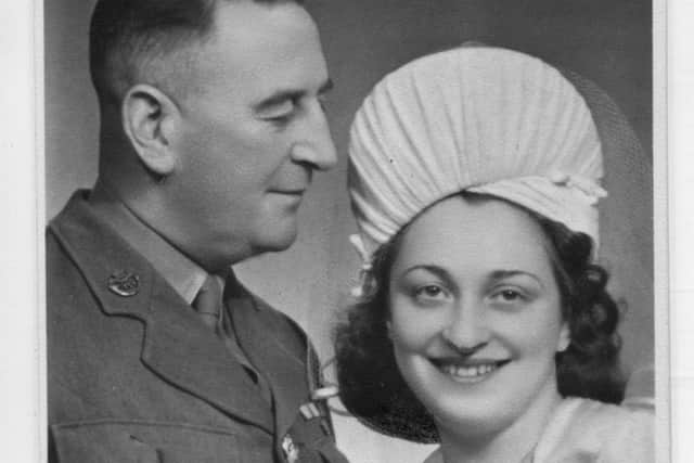 Iby and Bert Knill, the day after their wedding in December 1946.