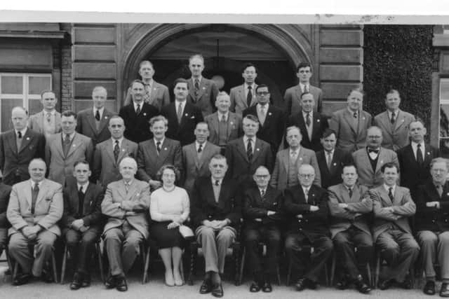 On a Civil Defence instructors course in Scotland, 1958. Iby was the only woman on it.