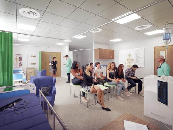 Practical care suites which will give students studying health science and social care a realistic experience of their future working environment