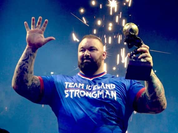 Fireworks as Thor celebrates his record fifth win as Europe's Strongest Man