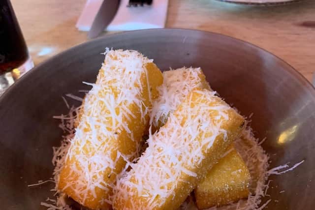 Polenta fries at The Swine That Dines.