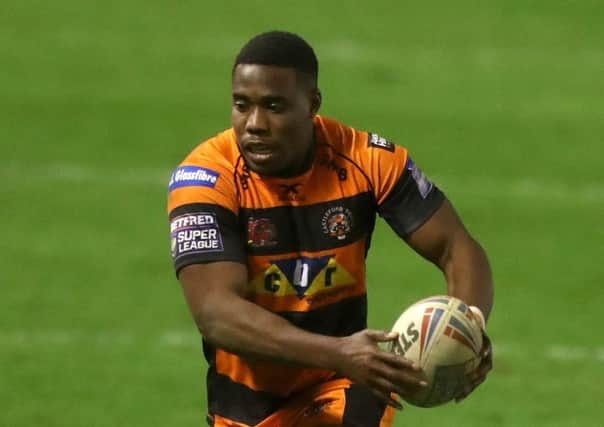 Castleford Tigers' Tuoyo Egodo during the Betfred Super League match at Halliwell Jones Stadium, Warrington. (Picture: Simon Cooper/PA Wire)