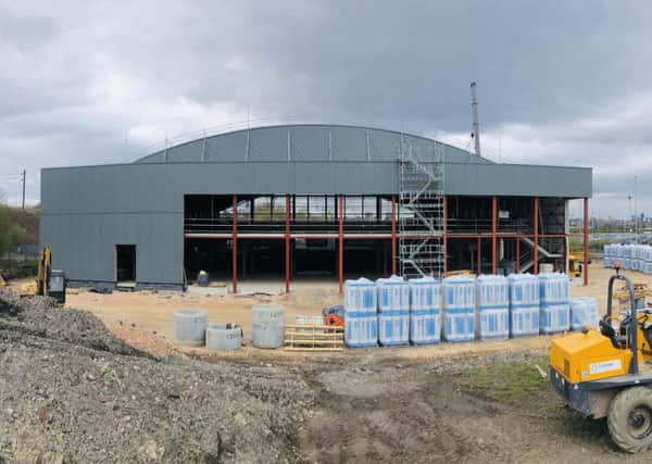 Work is continuing on the Leeds ice rink site on Elland Road with a summer opening expected. Picture courtesy of Planet Ice.