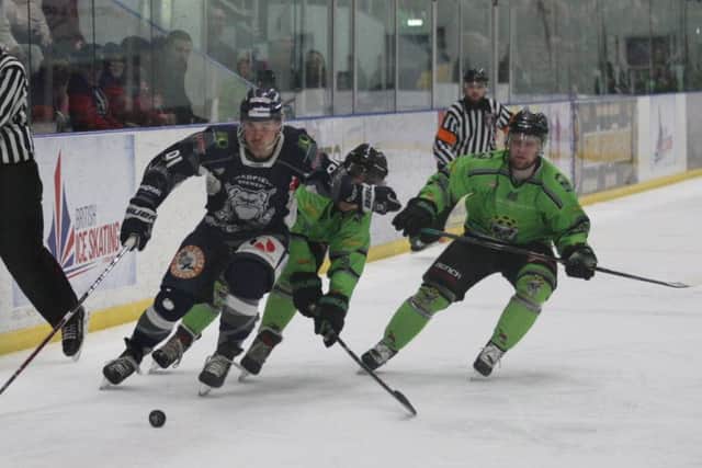 Sheffield Steeldogs and Hull Pirates, seen competing above last month, will be two of the nine teams facing Leeds in the new National league next season.  Picture: Cerys Molloy