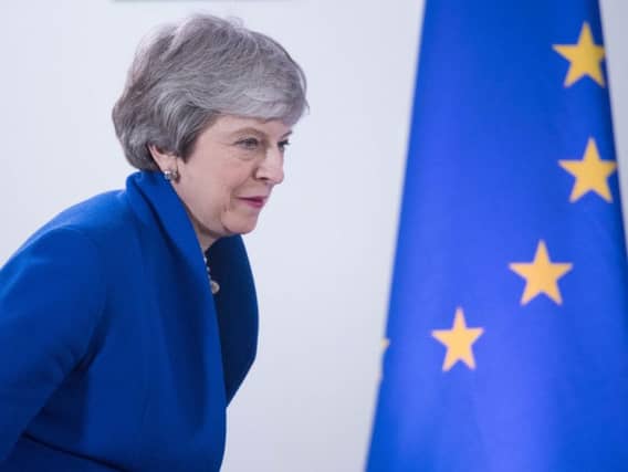 Prime Minister Theresa May at the European Council.