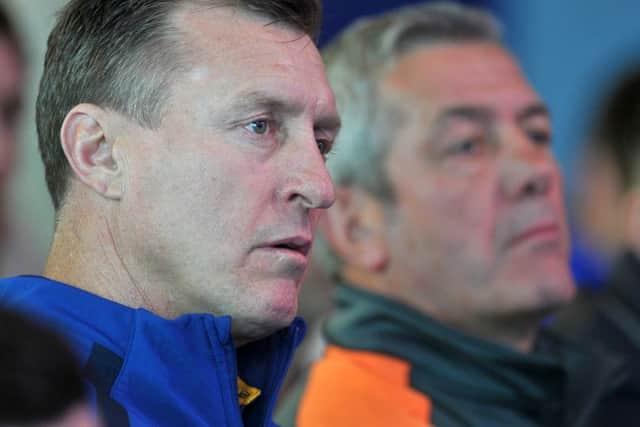 Leeds Rhinos coach Dave Furner with Cas counterpart, Daryl Powell PIC: Tony Johnson