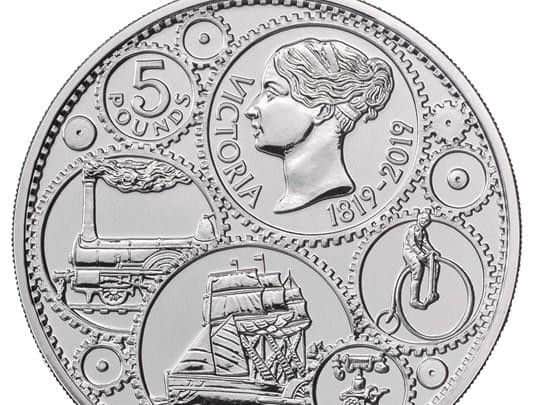 The new 5 coin featuring a young Queen Victoria