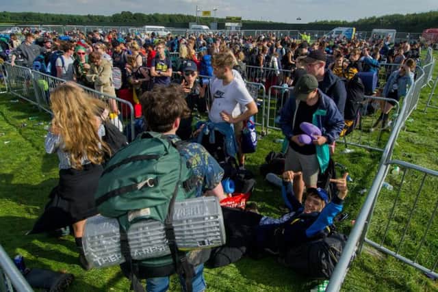 Campers leave Leeds Festival site at Bramham Park. Picture: James Hardisty