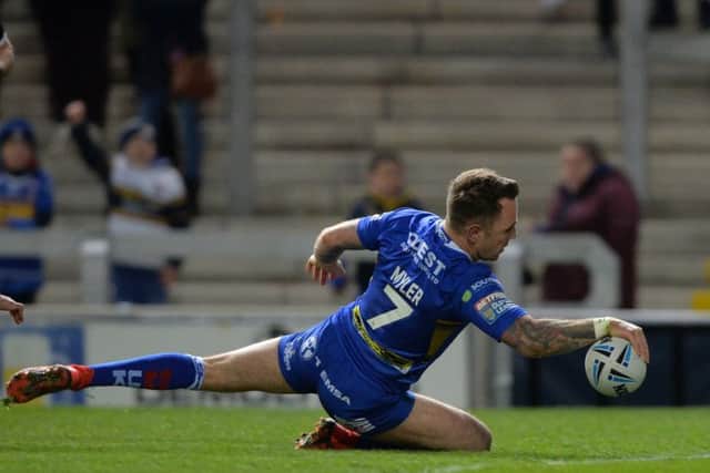 Richie Myler - back from suspension and back among the tries. PIC: Bruce Rollinson