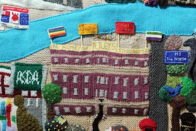 A MAP of Leedslovingly created in wool has won rave reviews after going on display at a show in the city this weekend.