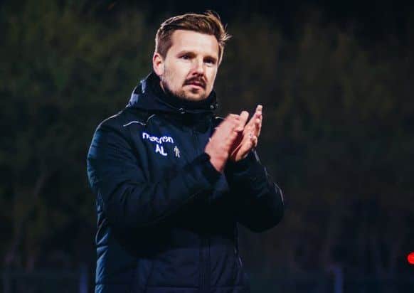 Farsley Celtic manager Adam Lakeland. Picture: John McEvoy.