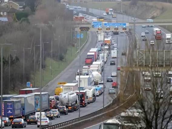 The A1 in Leeds is closed southbound after a serious crash.