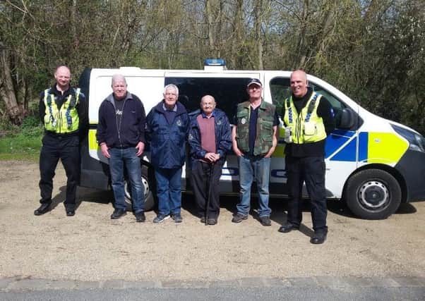 The Wildlife Crime Police Unit, bailiffs and Angling Trust officers  all part of the River Aires Operation Clampdown.