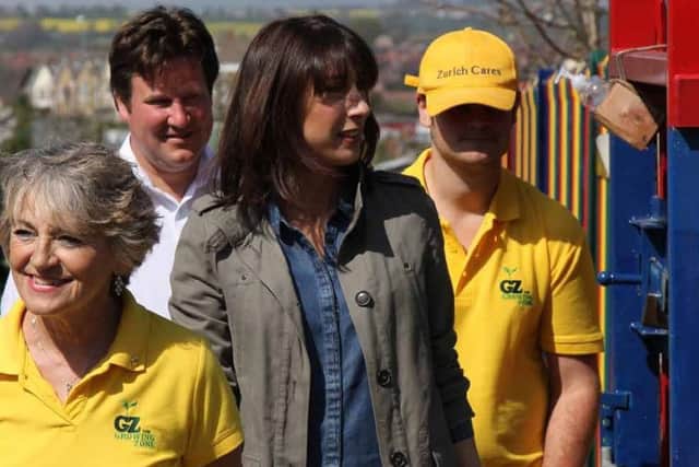 Samantha Cameron visiting The Growing Zone in Kippax. Picture: Tony Robinson.