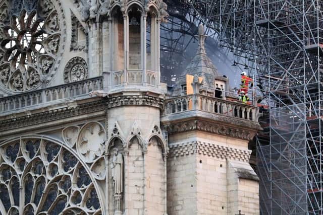 The Notre Dame Cathedral in Paris following a fire which destroyed much of the building on Monday evening (Gareth Fuller / PA Fire).