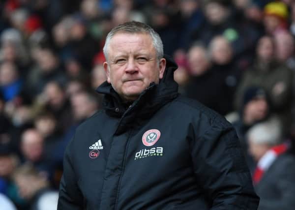 Sheffield United manager Chris Wilder: Welcome chat with Dave Bassett.