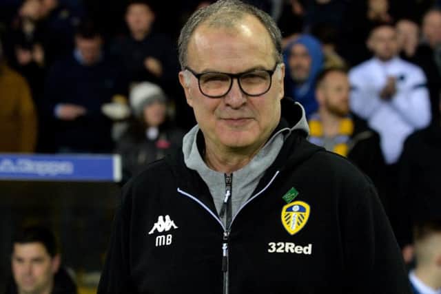 CALMING INFLUENCE: Leeds United head coach Marcelo Bielsa.