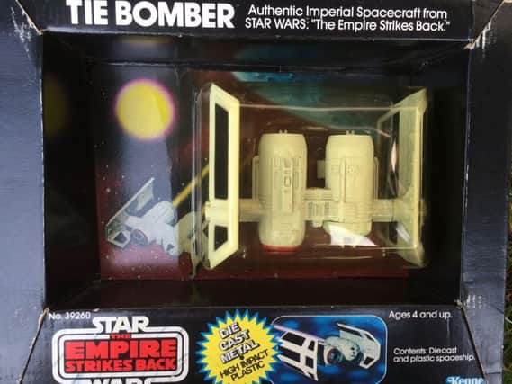 A Tie Bomber from The Empire Strikes Back that was stored in a loft for nearly 40 years