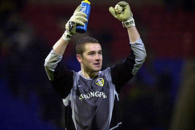 BACK IN THE DAY: Leeds United goalkeeper Paul Robinson pictured back in 2002.
