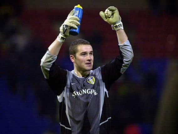 BACK IN THE DAY: Leeds United goalkeeper Paul Robinson pictured back in 2002.