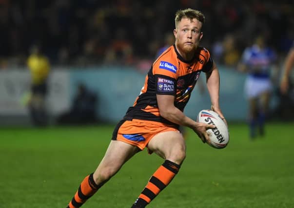 Debut to remember:
Castleford's Cory Aston. Picture: Jonathan Gawthorpe