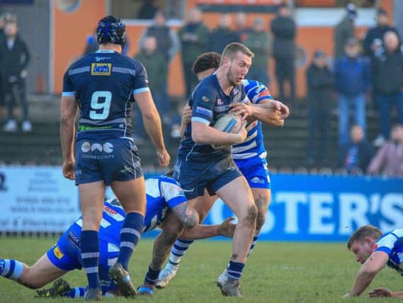 Josh Hardcastle scored a second-half brace as Featherstone Rovers eased past York City Knights.
