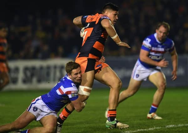 Mitch Clark in action against Wakefield Trinity last Thursday. PIC: Jonathan Gawthorpe