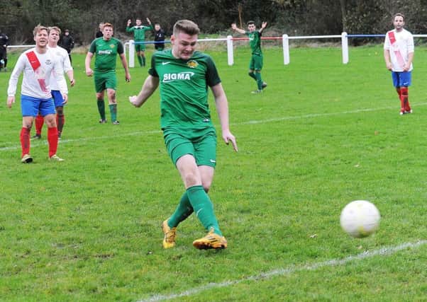 Sam Morrell was on target for Beeston St Anthony's Reserves in their 2-1 Leeds & District FA Cup final win over Whitkirk Wanderers Reserves. PIC: Steve Riding