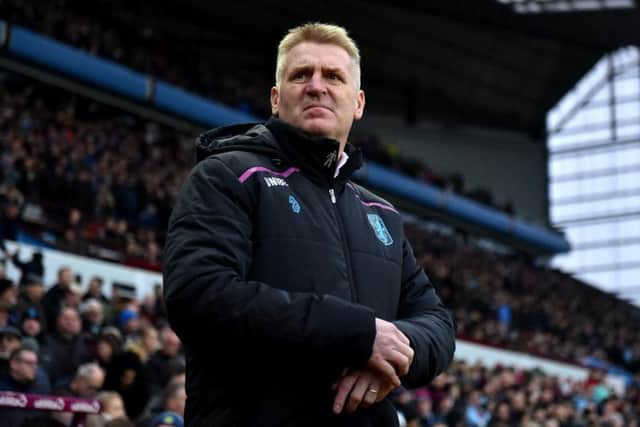 Aston Villa manager Dean Smith.