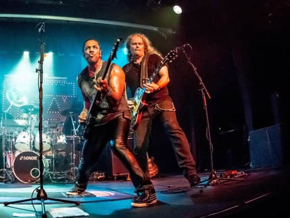 Wayne Ellis and Greg Alcock from Thin Lizzy tribute band Limehouse Lizzy