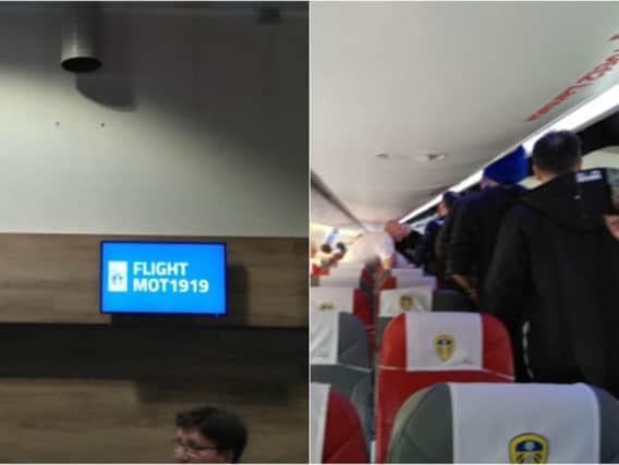 The MOT1919 flight from Norway to Leeds full of 130 Leeds United fans