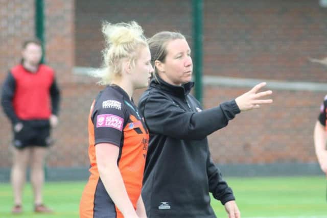 Castleford Tigers Women's head coach Lindsay Anfield.