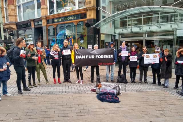 Members of Direct Action Everywhere Yorkshire.