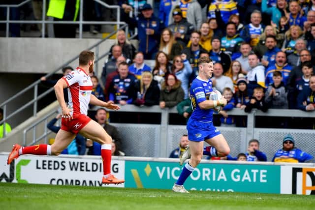 Leeds Rhinos centre, Harry Newman, looks to have a big future in Super League ahead of him. PIC: James Hardisty