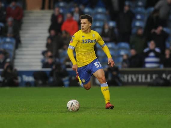 Leeds United striker Kun Temenuzhkov on his debut at QPR in January. The striker's goal on Monday fired the Under-23s into the PDL 2 play-off final.