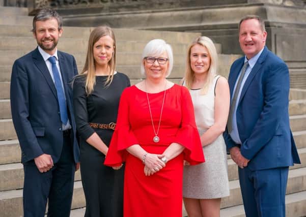 Left to right: Philip Gregory, Amy Venson, Barbara Rollin, Emma Wilson and Christopher King, of Gateley's real estate team.