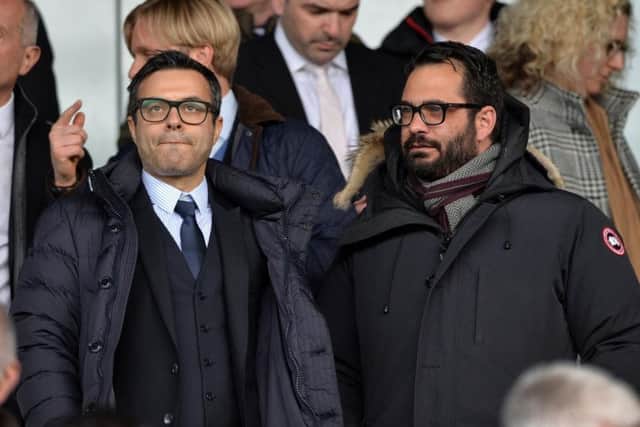 Leeds United owner Andrea Radrizzani (left) and sporting director Victor Orta (right).